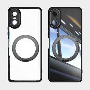 Étui antichoc transparent transparent avec support magnétique en métal étui de téléphone portable pour <span class=keywords><strong>Sony</strong></span> <span class=keywords><strong>Xperia</strong></span> 10 IV 1IV 16 Pro Max - Product Image 1