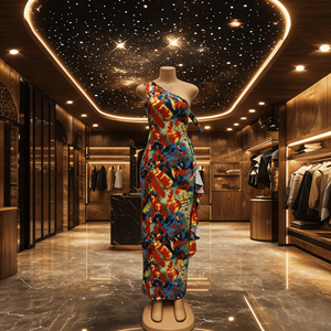 <span class=keywords><strong>Vestidos</strong></span> de Verano Sexys para <span class=keywords><strong>Mujer</strong></span> al por Mayor, <span class=keywords><strong>Vestidos</strong></span> sin Mangas con Estampado Tie Dye, Vestido Ajustado de Fibra de Poliéster para <span class=keywords><strong>Mujer</strong></span> - Product Image 6