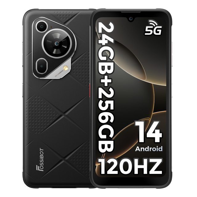 Fossibot Fashion Smartphone F112Pro Flagship Rugged Cellphone 5G 8GB+256GB Big Battery 50MP Camera Android for Professional Use
