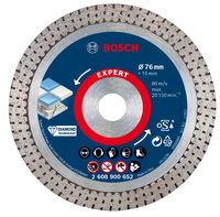 Disque de coupe diamanté de qualité industrielle EXPERT, diamètre 76 mm, pour carreaux durs et mini-meuleuses d'angle