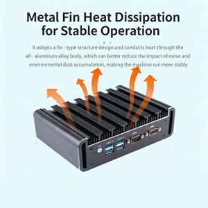 Nuevo Precio al por Mayor, PC Industrial Integrado Personalizable DDR3 Gigabit LAN 6 USB de 5.ª Generación I3 5005U sin Ventilador para Fábrica Inteligente EPCE-H - Product Image 3