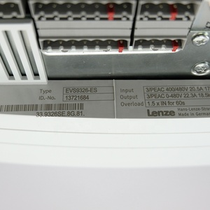 Nuevo y Original en Stock: Unidad de Control PLC 9300-SERIES 11KW EVS9326-ES 13721684 EVS9326-ES - Product Image 6