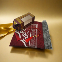 Tapis de prière musulman doux pour Ramadan, Aïd, Nikkah, tapis de prière islamique, tapis de prière avec perles de prière musulmanes