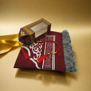 Set Tappeto da <span class=keywords><strong>Preghiera</strong></span> Islamico e Rosario Tasbih in Confezione Regalo per Adulti Musulmani - Product Image 4