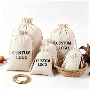 Bolsas de Compras de Lona de Algodón Calico Personalizadas de Alta Calidad con Cordón, Bolsas Protectoras para Bolsos, Bolsa de Lona con Impresión Personalizada - Product Image 3