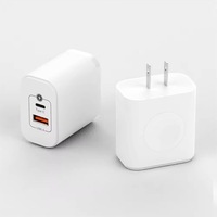 Nouvelle conception, chargeur mural magnétique rapide 3 en 1 pour téléphone intelligent, chargeur sans fil PD 3.0 QC USB Type C pour téléphone portable