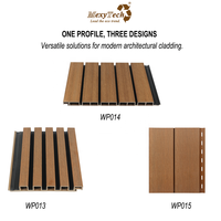 Revestimiento de Paneles de Pared Exteriores Modernos Impermeables de PVC WPC para Uso Doméstico y de Entretenimiento