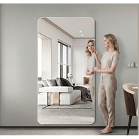 Fabricant de miroirs muraux décoratifs en verre argenté à bords biseautés de 4 mm, 5 mm et 6 mm
