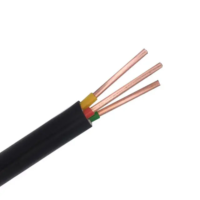 YJV 0,6/1kv 3x1,5 3x2,5 Xlpe cable de alimentación eléctrica con revestimiento de PVC aislado