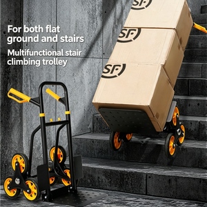 Carrello Saliscale Pieghevole a 3 Ruote per Carichi Pesanti, Capacità 150 kg, per Traslochi e Magazzino - Product Image 3
