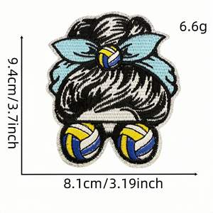 Parche Bordado con Tema Deportivo, Parche con Letras de Amor al Fútbol para el Día del Partido, Bordado Personalizado Termoadhesivo para Ropa - Product Image 5