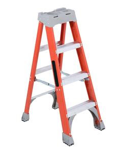 Escalera Profesional de Fibra de Vidrio de <span class=keywords><strong>4</strong></span> Pies, Resistente, para Uso Doméstico y de Construcción, Soporta 300 Libras, Compatible con OEM/ODM - Product Image 1