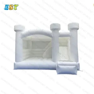 Cute indoor new product white jumping castle hire free sample for children