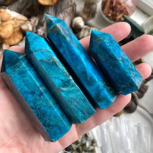 Vente en gros : Pointes de pierre naturelle d'apatite bleue polie, en forme d'obélisque, pour la lithothérapie et l'artisanat de cristaux - Product Image 4