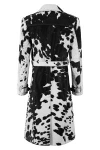 Custom 100% Genuine <b>Black</b> Soft Nappa Leather <b>Women</b>’s <b>Coat</b> New Season Premium Hardware Private Label OEM/ODM Modern Minimal - Product Image 4