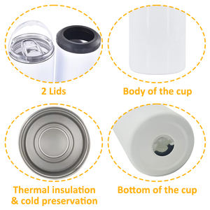 US Pre-sale 16oz Stainless Steel Vacuum Tumbler Bottle Electronic 6-12 Hours Beverage <b>Cooler</b> Wireless Speakers Sublimation Beer - Product Image 3