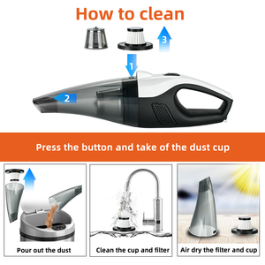 Nouvelle conception 6000PA Mini et portable 12V <span class=keywords><strong>Aspirateur</strong></span> de voiture <span class=keywords><strong>sans</strong></span> <span class=keywords><strong>fil</strong></span> <span class=keywords><strong>ou</strong></span> <span class=keywords><strong>avec</strong></span> cordon Forte aspiration <span class=keywords><strong>avec</strong></span> éclairage - Product Image 5