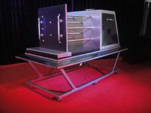 Grande scène spectacle <span class=keywords><strong>de</strong></span> <span class=keywords><strong>magie</strong></span> feu tintement Illusion <span class=keywords><strong>tour</strong></span> apparaissant fille Illusion accessoires fête nouveautés en vente - Product Image 2