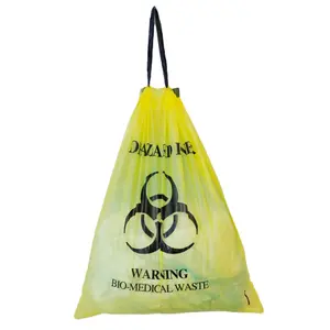 Atacado Biodegradável Biohazard Lixo Bag Side Gusset saco descartável com personalizado Gravure Impressão OEM da China