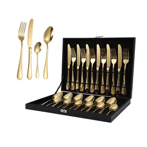 Ensemble <span class=keywords><strong>de</strong></span> couverts <span class=keywords><strong>de</strong></span> luxe <span class=keywords><strong>en</strong></span> acier inoxydable, cuillère, fourchette et couteau, nouveau design, pour restaurant, mariage, fête - Product Image 1