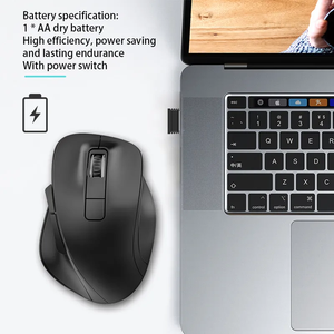 Biểu tượng tùy chỉnh <span class=keywords><strong>Bluetooth</strong></span> Chuột 6D Máy tính văn phòng chuột Quang PC máy tính xách tay máy tính bảng Ergonomic 2.4Ghz chuột không dây - Product Image 5