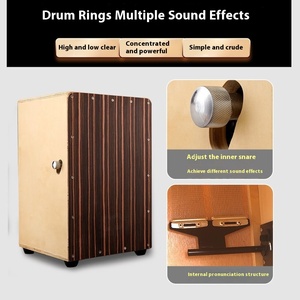 Tambour à main en bois pour adulte débutant pour <span class=keywords><strong>musique</strong></span> assis carte Macro tambour grève <span class=keywords><strong>cajon</strong></span> avec carte tambour Macro - Product Image 3