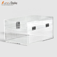 Boîte cadeau en acrylique avec logo de taille personnalisée en gros Boîte transparente en plexiglas avec serrure Boîte cadeau de mariage Cadeaux