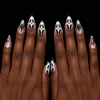Faux ongles à presser Halloween, forme Stiletto, brillants, design mixte, réutilisables, vente en gros, personnalisables