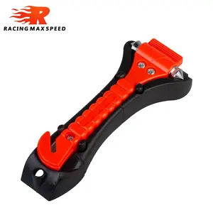 1Pcs Auto Rescue Rode Hamer Vensterglas Breaker Auto Veiligheid Hamer Levensreddende Noodhamer Seat Belt Cutter