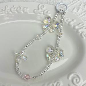 10 pièces AB couleur <span class=keywords><strong>acrylique</strong></span> brillant arc perles multicolore gros Kawaii plastique ruban nœud papillon perles fabrication de bijoux accessoires de bricolage - Product Image 4