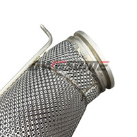 Downpipe de performance 5 pouces B58 OPF/GPF pour BMW G01 G02 G05 G06 X3 X4 X5 X6 40i B58 3.0T avec bouclier thermique