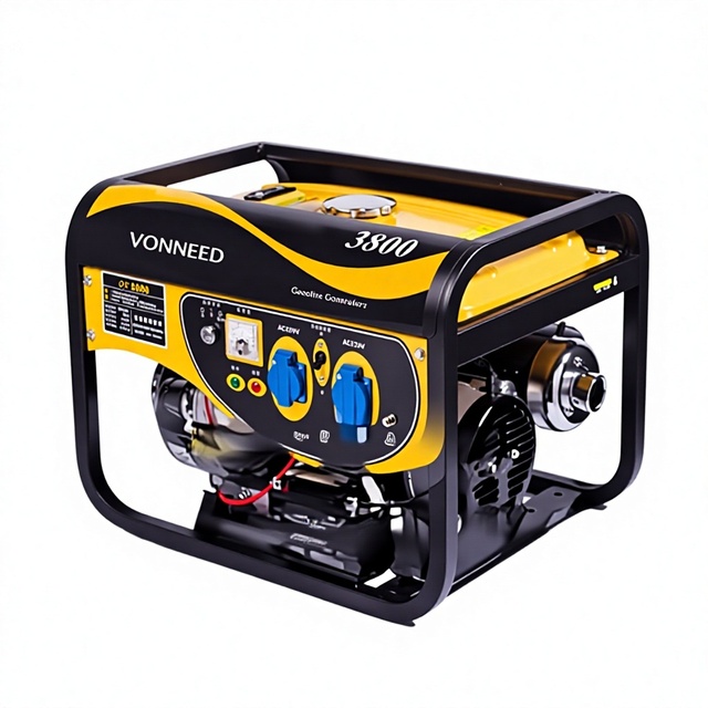 Fu'an Copper Motor Small Gasoline Generator DH3800 220V 380V 3KW Household 50Hz Hand Start Multi-fuel