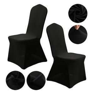 Fundas de Silla Negras Ecológicas a Precio de Fábrica 2023, Fundas de Silla Elásticas Lavables para Banquetes - Product Image 3