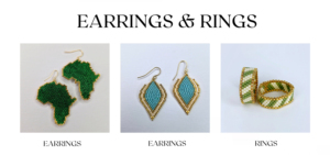 Namayo Women's Artisan Hand Beaded <b>Drop</b> <b>Earrings</b> 24k <b>Gold</b> Plated 304 Stainless Steel Ethnic Durable Lightweight Daily Gift - Product Image 6