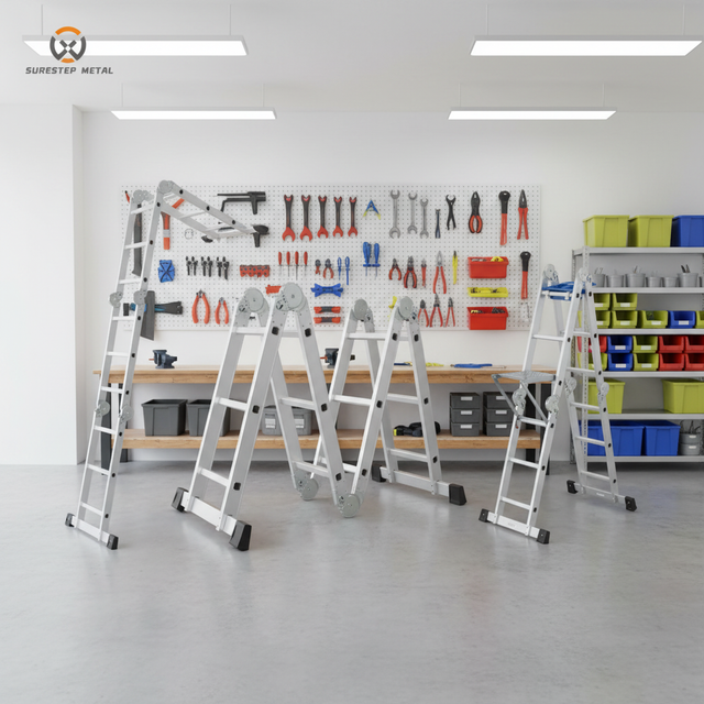 Factory Direct Multi Purpose Aluminum Ladder | EN131 Certified | Customizable & Stable for Commercial & Household Tasks