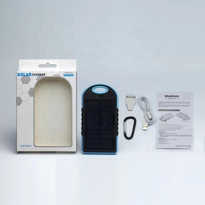 Nueva llegada 100% de carga completa por la luz Solar impermeable de banco de potencia 10000mah portátil cargador de teléfono <span class=keywords><strong>celular</strong></span> Solar para iphone X - Product Image 6
