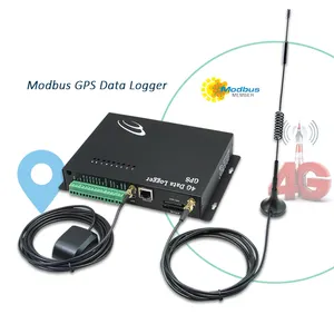 เครื่องบันทึกข้อมูล 4g อุณหภูมิแบบเรียลไทม์ gps เครื่องนับชีพจร Modbus 4G เครือข่าย GPS เครื่องบันทึกข้อมูล