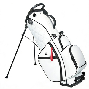 ASL GOLF Services personnalisés complets pour votre logo – Nous proposons des sacs de golf de haute qualité en cuir PU <span class=keywords><strong>blanc</strong></span>, gris et noir - Product Image 1