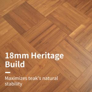 Plancher en <span class=keywords><strong>bois</strong></span> à chevrons en teck birman massif 440x88mm planches ensoleillées naturelles pour la maison et l'hôtel - Product Image 6