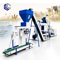 Ligne de production complète de granulés d'aliments pour animaux, usine de fabrication d'aliments pour volailles, poulets, bovins et porcs