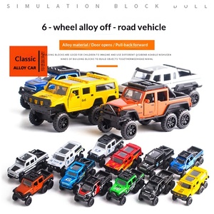 Véhicule tout-terrain 6x6 en alliage à 6 roues pour voiture miniature à rétrofriction avec portes ouvrantes, <span class=keywords><strong>jouet</strong></span> Gashapon, échelle 1:50, sans batterie - Product Image 3
