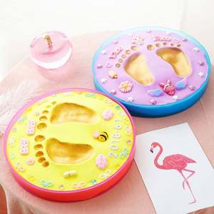 Kit de Arcilla de Colores para Huellas de Manos y Pies de Bebé, Set de Regalo para Recién Nacidos con Slime y Arcilla - Product Image 5