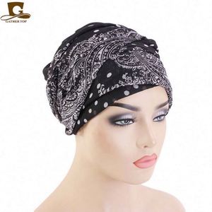 Al por mayor, personalizado, de verano, turbante de hilo estilo París, hiyab musulmán, pañuelo para la cabeza, bandana para el cabello, pañuelo ajustable para mujer, para negocios y fiestas - Product Image 3