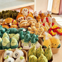 Nouveau porte-clés en peluche JC style Jellycat, thème gâteau et légumes, pendentif mignon pour sac, décoration créative 14cm