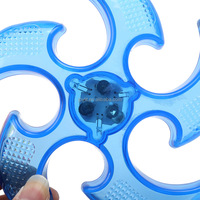 Beau disque volant lumière LED approvisionnement de fête promotionnel en plastique personnalisé pour les événements de nuit