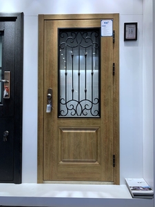 Calandre de <span class=keywords><strong>porte</strong></span> <span class=keywords><strong>Simple</strong></span> de haute Protection, <span class=keywords><strong>en</strong></span> acier forgé, design robuste, portes de sécurité avec branche <span class=keywords><strong>en</strong></span> <span class=keywords><strong>fer</strong></span> forgé - Product Image 2