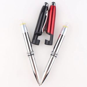 New Creative Multi-function 4 in 1 Phone Holder Light Pen With <b>Led</b> <b>Flashlight</b> Touch Screen Custom Logo Printing Ball Point - Product Image 3