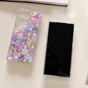 Funda de teléfono móvil DIY de cristal de flor de diamante con purpurina 3D de calidad superior para <span class=keywords><strong>Samsung</strong></span> S25 S24 S23 S22 Plus <span class=keywords><strong>ultra</strong></span> - Product Image 6