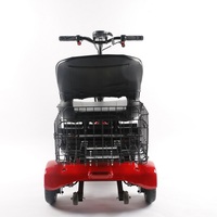 Scooter électrique à trois roues à batterie intelligente unisexe avec siège portable Tricycle pliable pour la mobilité des personnes âgées ou handicapées
