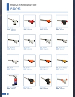 Pistolet lance-flammes portatif en acier inoxydable pour le camping en plein air, barbecue, allume-gaz